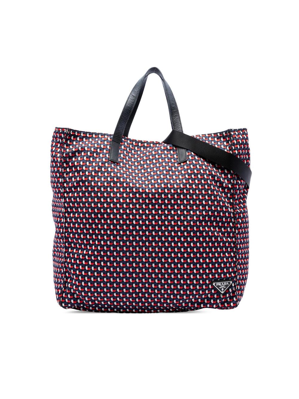 Prada Tessuto Stampato Octagon Satchel #358206P56B